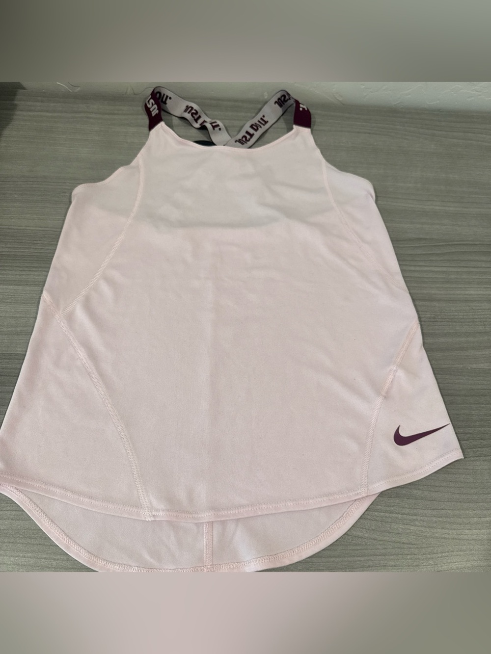 Nike Racerback Tank Top Women’s Medium “ Just Do It” Straps Sleeveless Shirt  M
